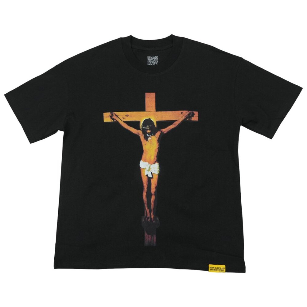 That’s An Awful Lot Of Cough Syrup Crucifix T-Shirt Black | ALOCS